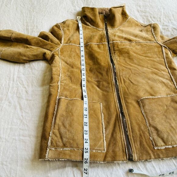 Vintage Penny Lane Coat Suede genuine leather with soft interior size M by Winli - Picture 8 of 8